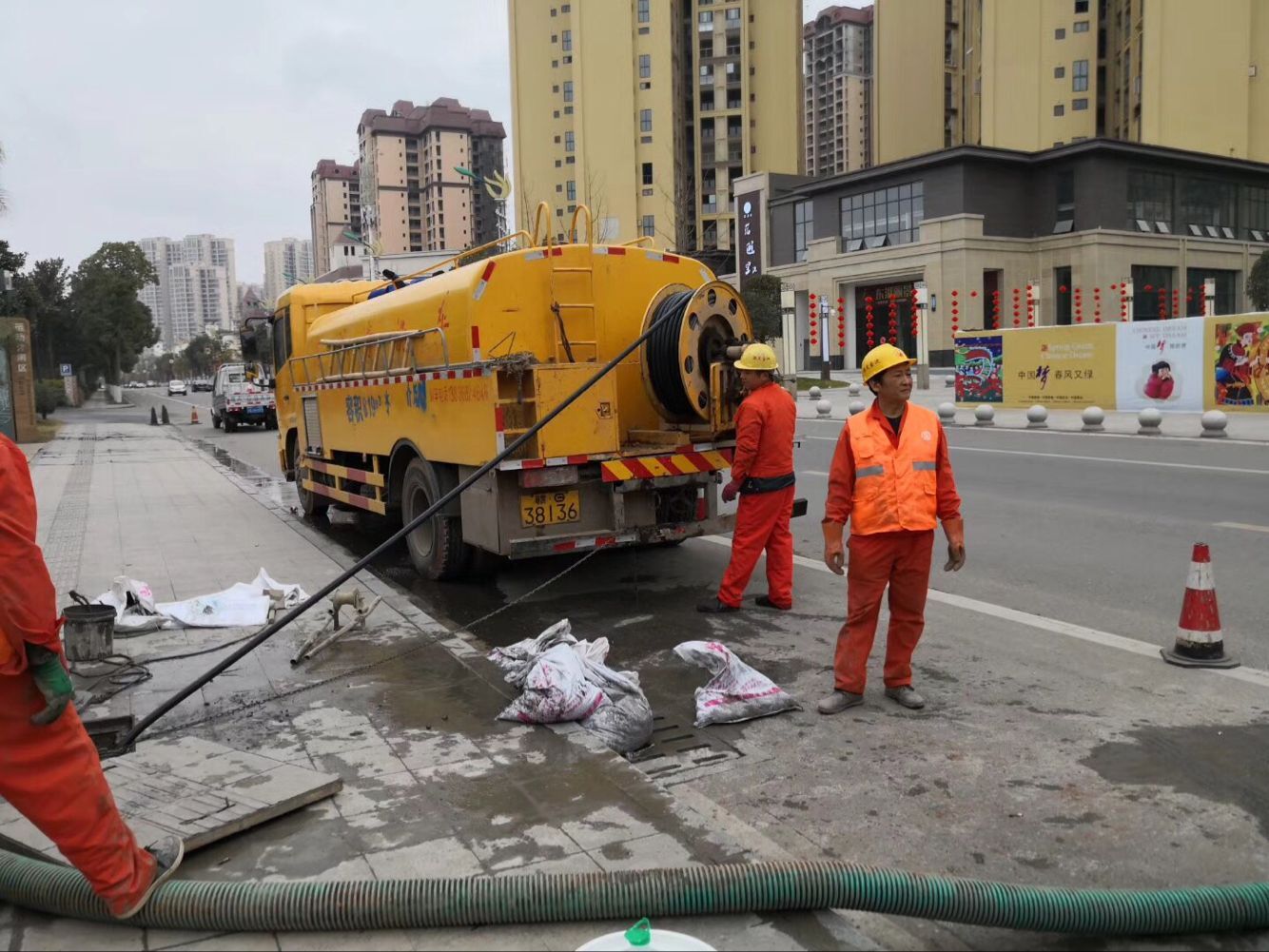东洲排污管道清淤-管道清洗